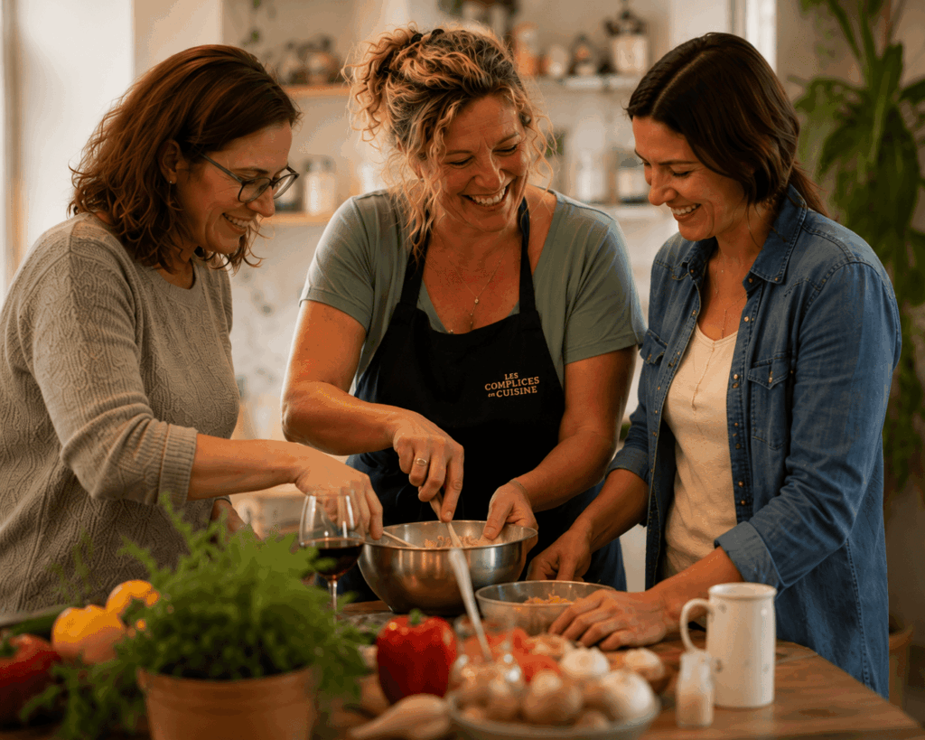 ateliers de cuisine entre copines amies