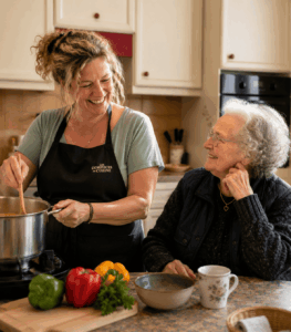 cuisien avec mamie et logo